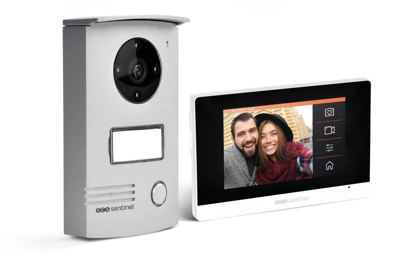 Videoportero con cable con pantalla de 4,3 scs sentinel blanco