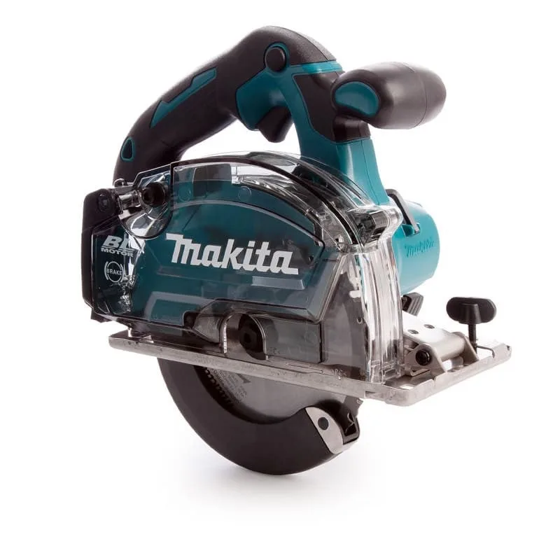 Makita dcs 553 rtj 18 v li-ion scie circulaire sans fil métal 150 mm + coffret de transport + 2x batteries 5,0 ah + chargeur