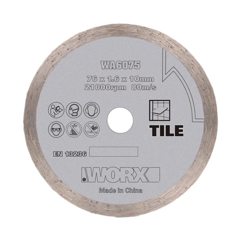 Disco corte diamante miniamoladora 76mm