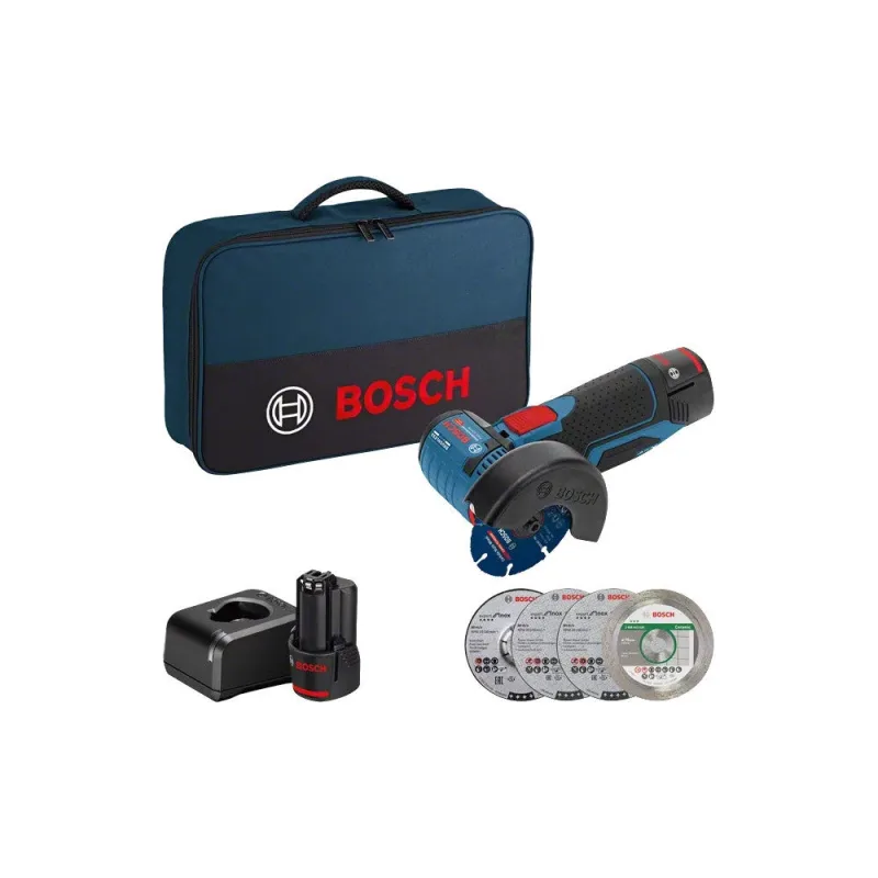 Grinder de ángulo de batería 12v gws 12v-76 | batería 2x 2.0