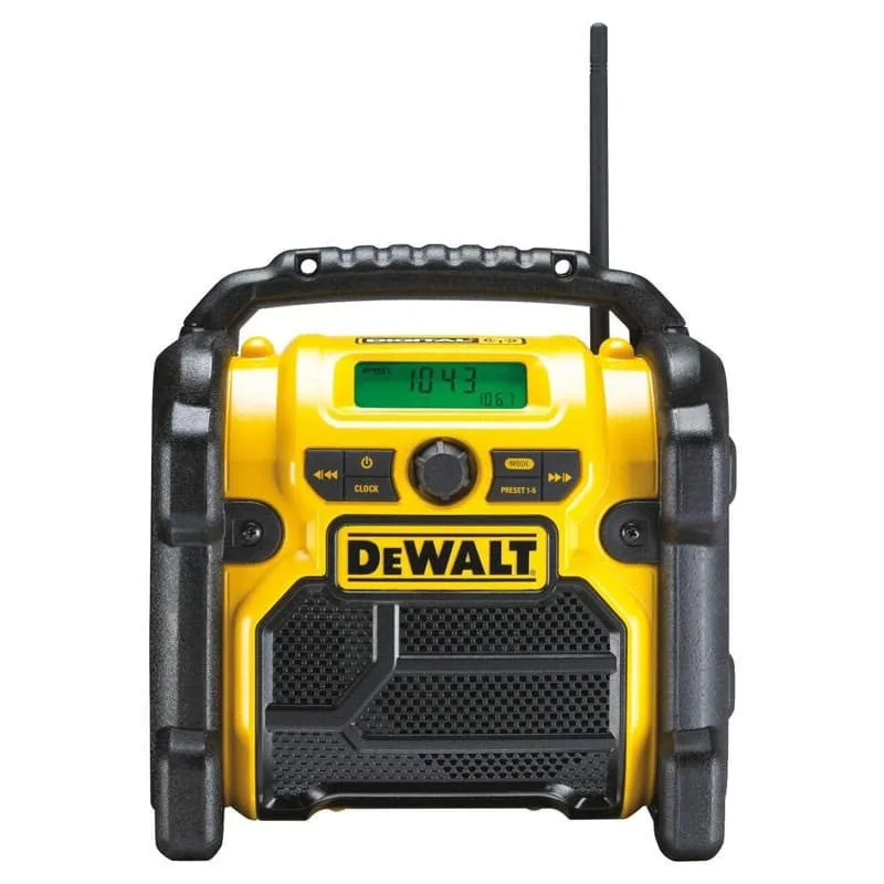 Dewalt dcr 020 dab+ xr li-ion radio de chantier à batterie ou secteur