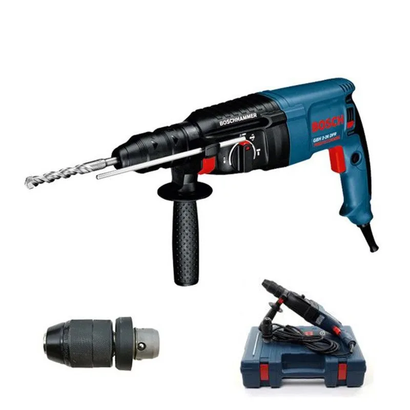 Bosch gbh 2-26 dfr perforateur professional 800 w 2.7 j sds plus + mandrin interchangeable + mallette (0611254768)