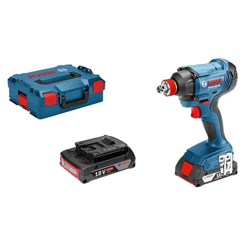 Llave de impacto bosch gdx 18v-180 (2 x 2,0 ah + gal18v-40 + l-boxx 136)