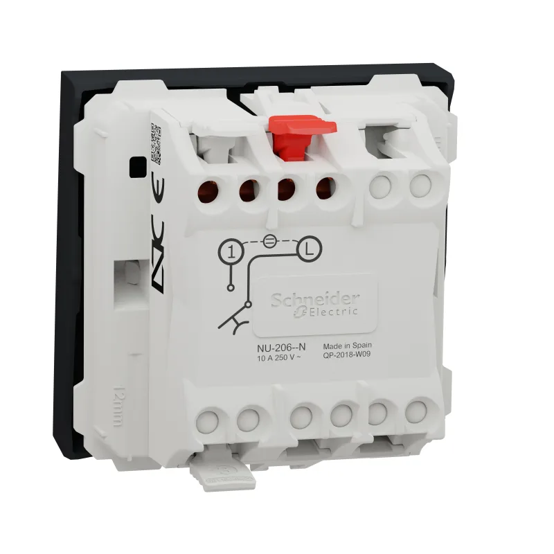 Pulsador led 2 módulos new única antracita