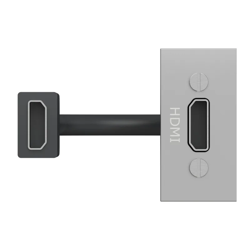 Toma hdmi schneider electric aluminio un módulo