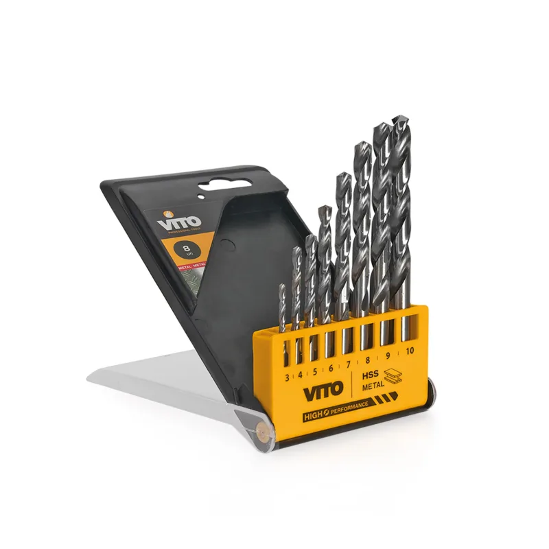 8 broca para metal hss ø 3/4/5/6/7/8/9/10 mm vito vibhss8
