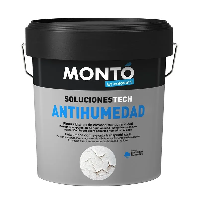 Pintura interior antihumedad montó 4l blanco