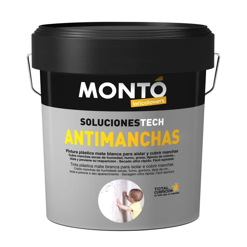 Pintura interior antimanchas expresa 4l blanco