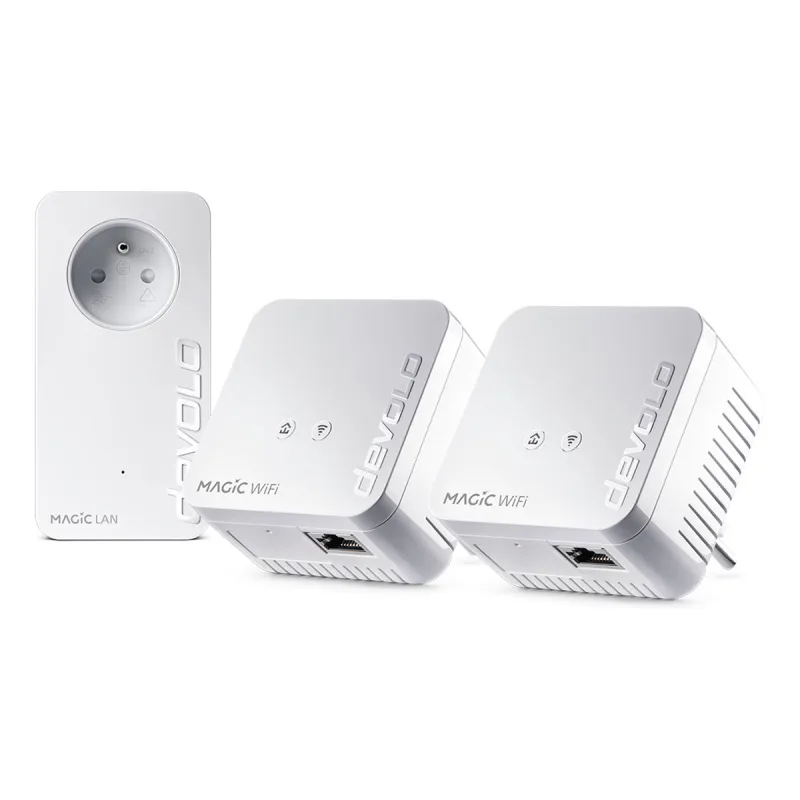 Kit multiroom 3 adaptadores cpl devolo magic 1 wifi mini blanco