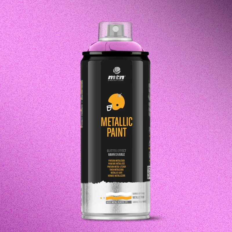 Spray pintura montana pro metalizado violeta r-4011 400ml
