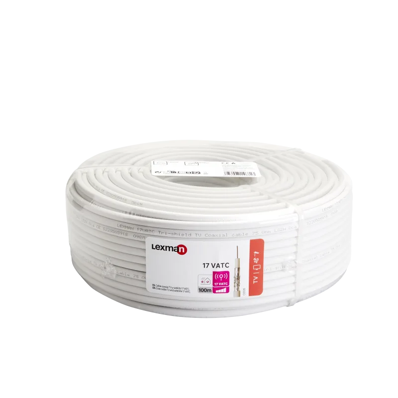 Cable tv 17 vatc 100m blanco fc-d lexman