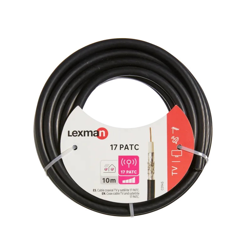 Cable tv 17 patc 10m blanco fc-d lexman