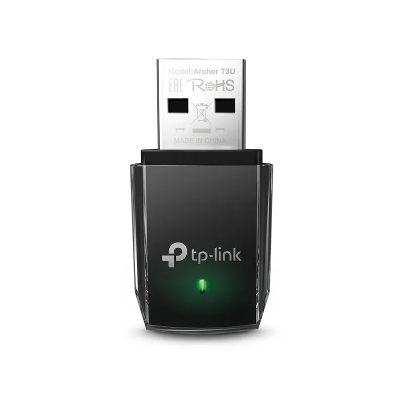Mini adaptador usb tp-link archer t3u, inalámbrico, ac1300, puerto usb 3.0
