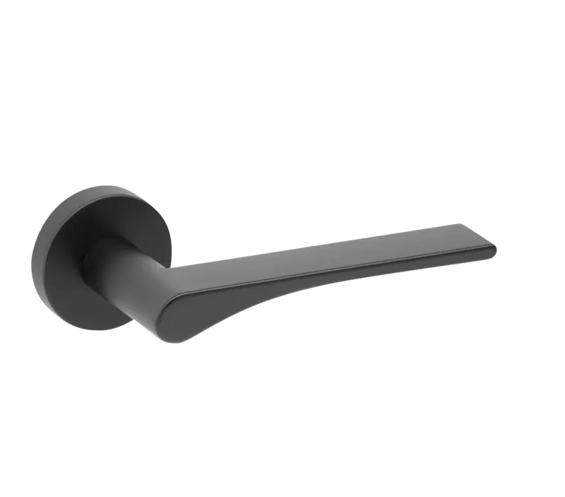 Juego de manilla con roseta bally negro mate