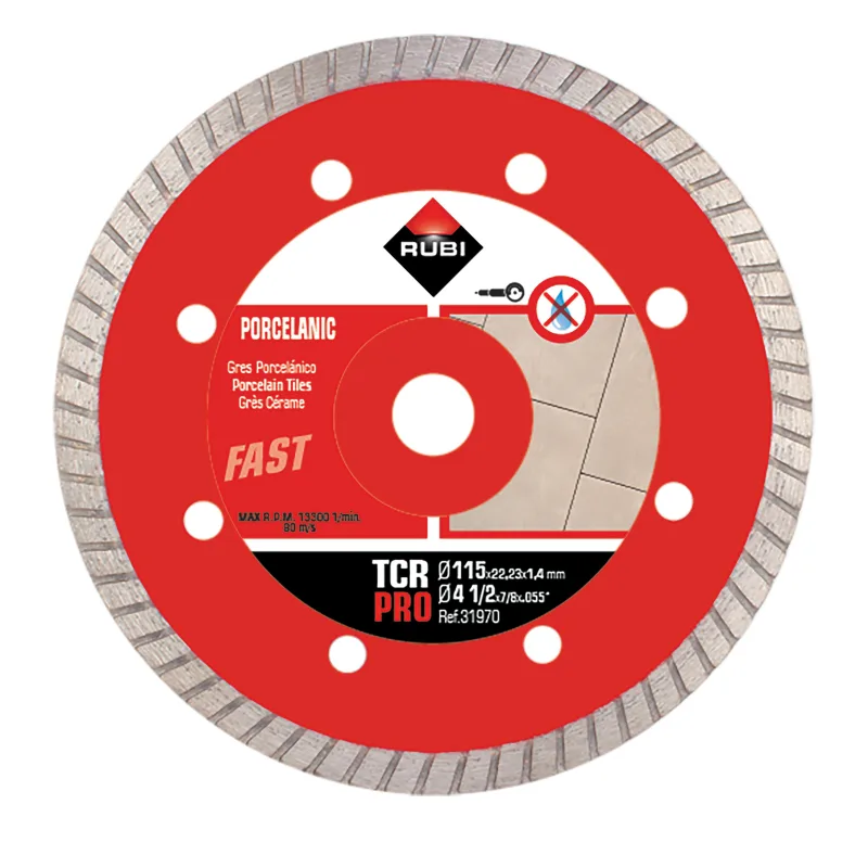 Disco diamante porcelánico rubi tcr-115 pro