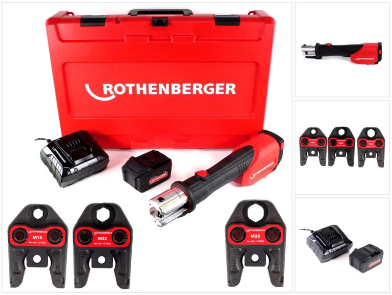 Rothenberger 1000001927 � romax 4000 set m15-22-28 mm. 4 ah. eu