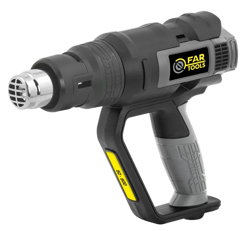 Pistola de calor fartools dt 2000 - 2000 w - 3 velocidades - 6 accesorios