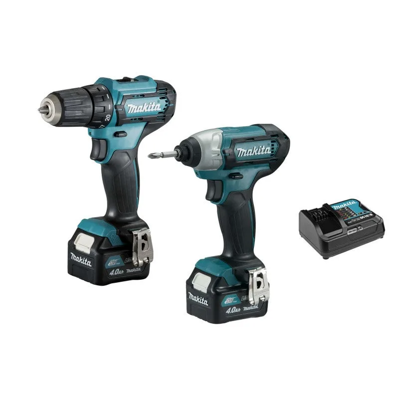 Juego de 2 máquinas bl1040b (df333d + td110d) makita - clx224smj