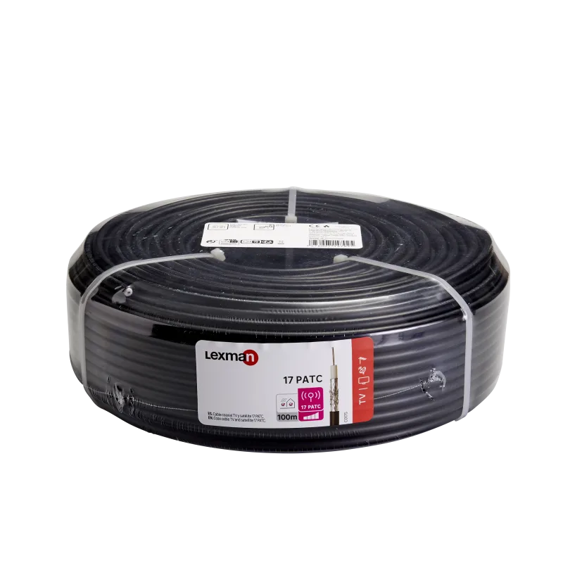 Cable tv 17 patc 100m blanco fc-d lexman