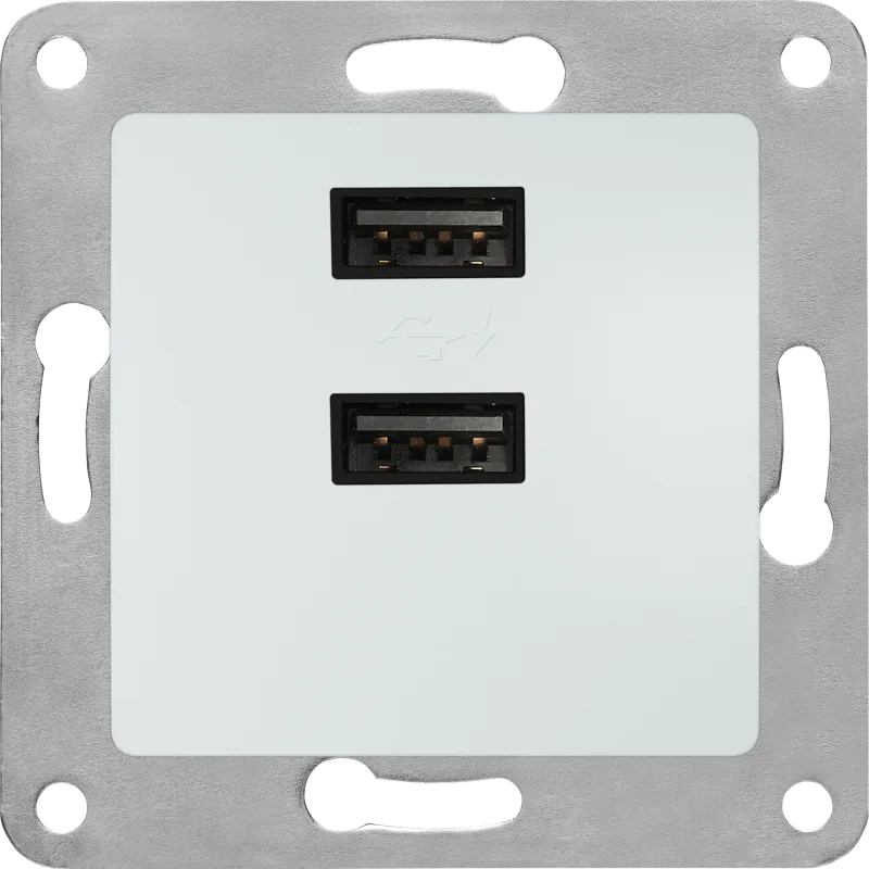 Cargador 2xusb blanco siemens mega