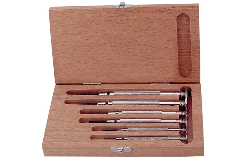 Kukko jeu tournevis de mécanique de précision 250 6 pièces fente