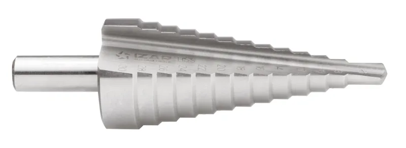 Broca hss escalonada 1602 izar 10 pasos de 9 a 36 mm