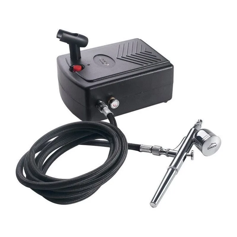 Aerógrafo con compresor de 2 bar - lacor 69450