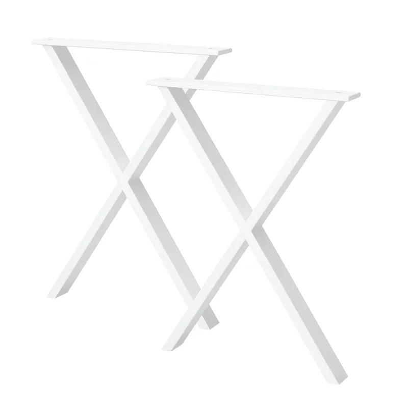 M.pascual - patas para mesa de comedor | blanca | 58x71cm | forma x | 2 unidades