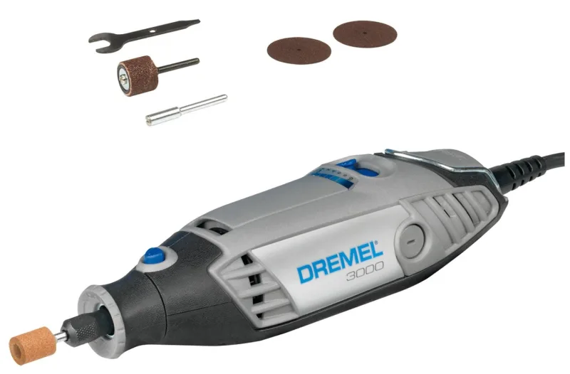 Dremel amoladora eléctrica de precisión multifunción con 5 accesorios dremel 3000 (3000-5)