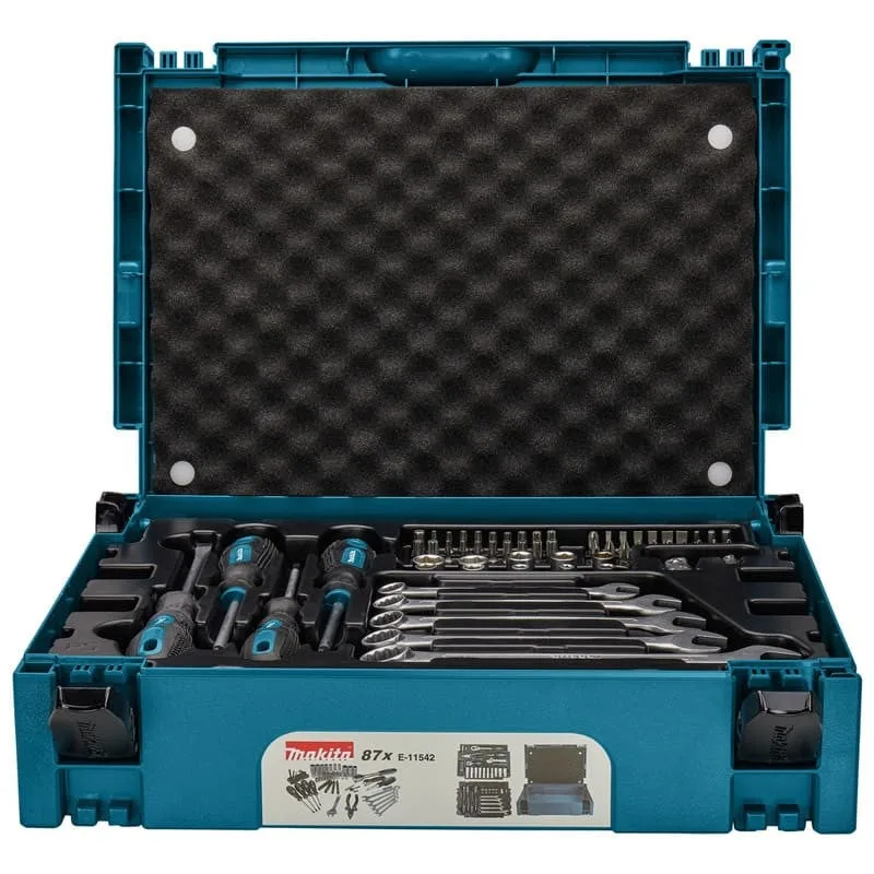 Makpac caja de herramientas manuales 87 uds - makita -e-11542