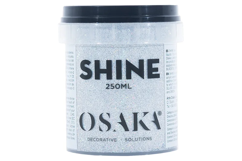 Pigmento en pasta shine osaka color plata-multicolor 250 ml base agua