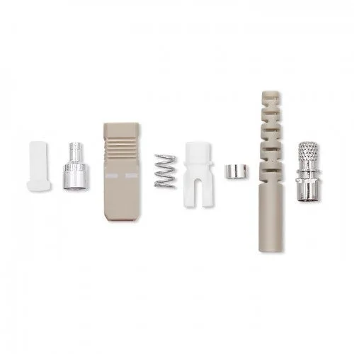 Conectores de fibra óptica qoltec sc | multimodo | 2,0 mm | kit de montaje | 200 unidades.