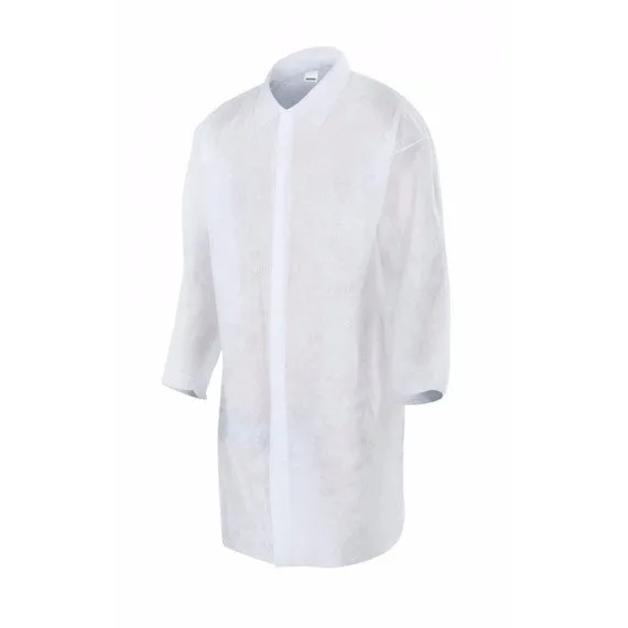Bata de visita blanca desechable pack de 25 unidades velilla 66 - 25 unidades