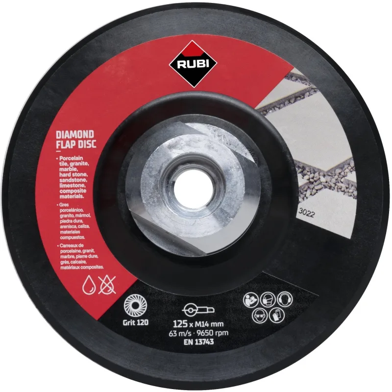 Rubi 32938 100/120 grit medio disco ø125