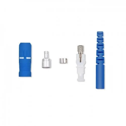 Conectores de fibra óptica qoltec sc/pc | monomodo | 2,0 mm | kit de montaje | 200 unidades.