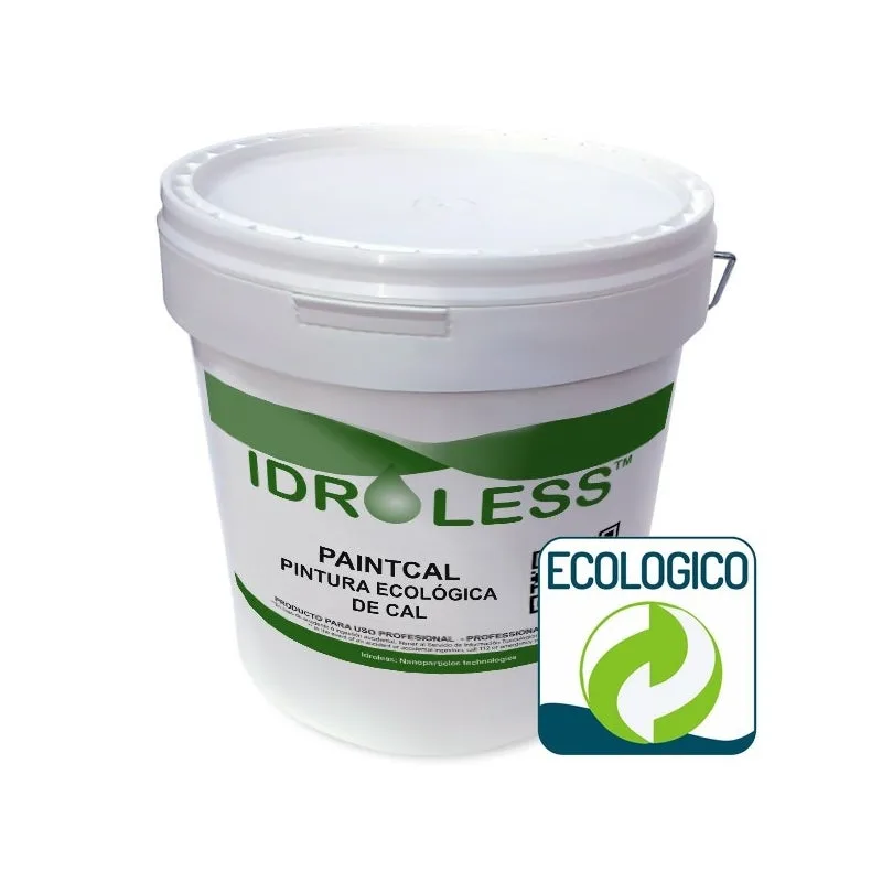 Paintcal pintura de cal natural ecológica (25kg - color: carta ral) - evita aparición de manchas. pintura transpirable anticondensación y antihumedad