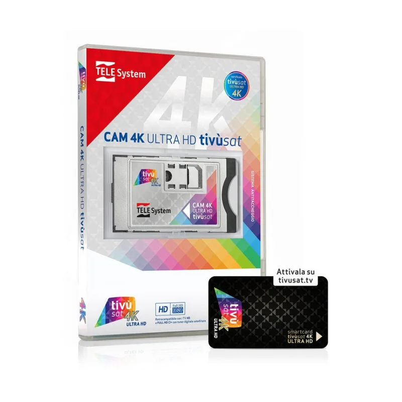 Tele system cam tivùsat 4k ultra hd módulo de acceso condicional (cam)