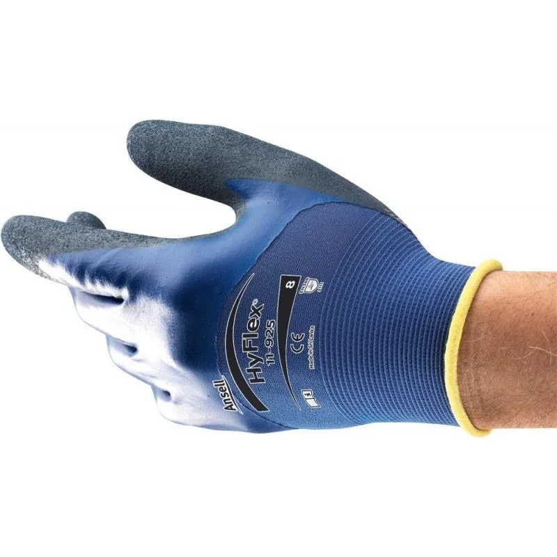 Ansell gant hyflex® 11-925 taille 8 bleu en 388 catégorie epi ii