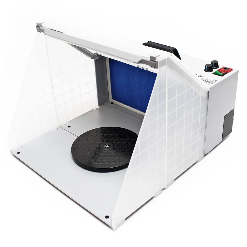 Equipo de aspiración para aerografía 4m³/min filtro de neblina iluminación de intensidad regulable