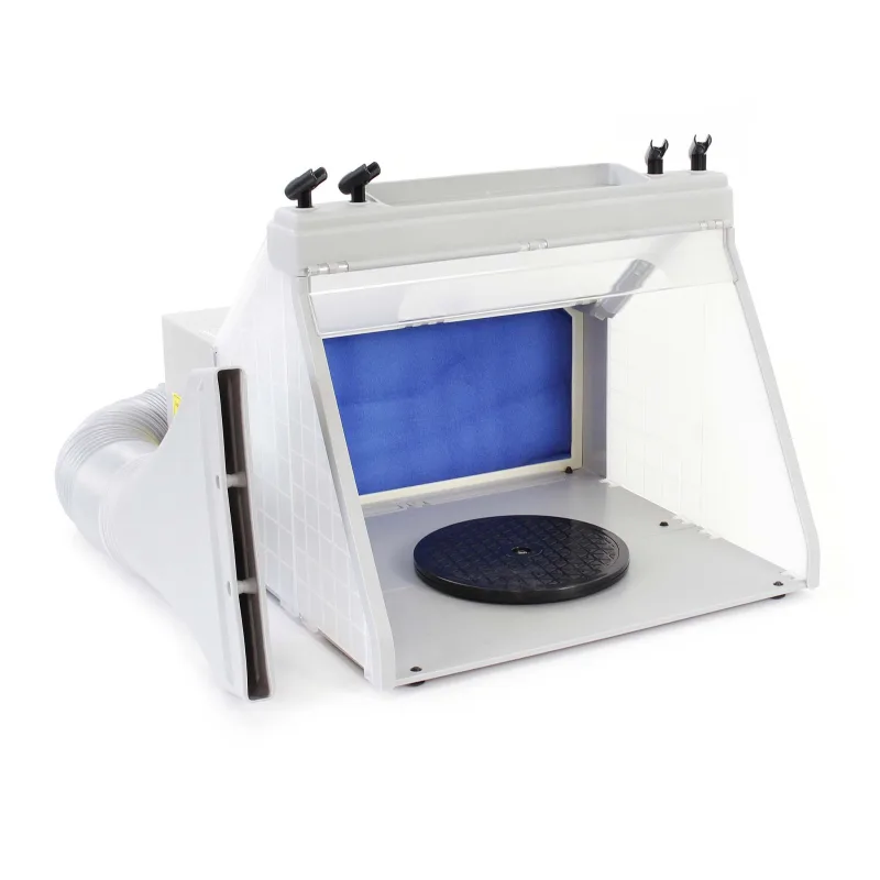 Wiltec equipo de aspiración para aerografía con soporte de pintura cabina de pulverización succión