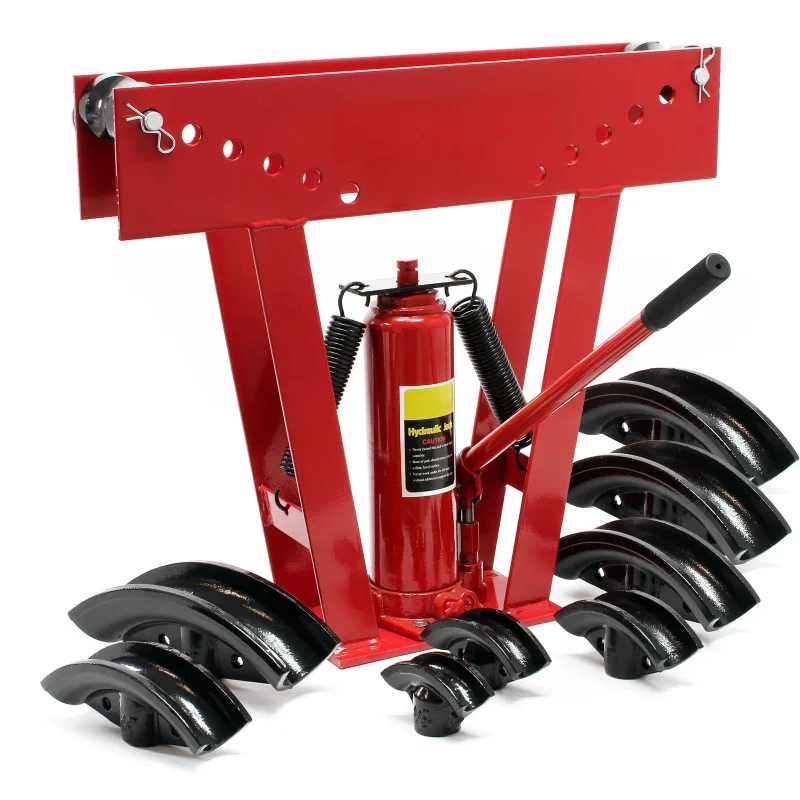 Máquina dobladora de tubos hidráulica con presión hasta 16t con 8 adaptadores diferentes para curvar