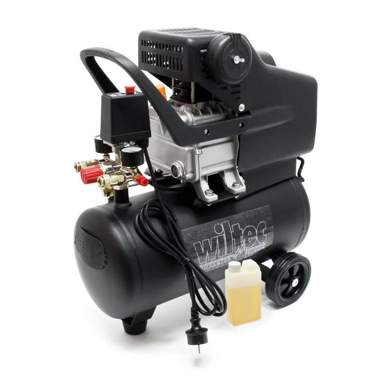 Compresor 24l 1,1 kw presión 8 bar compresor aire con ruedas aire comprimido herramientas neumáticas