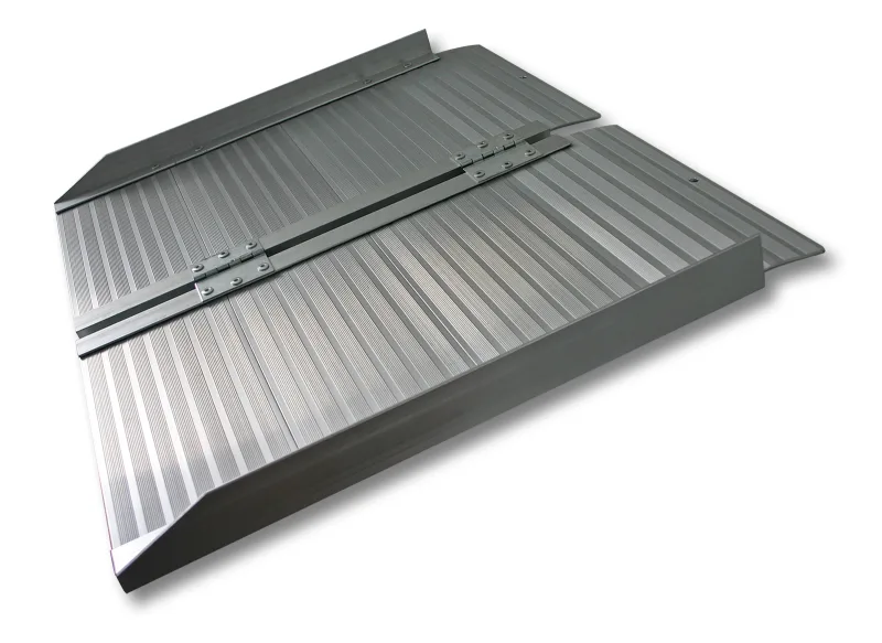 Rampa silla ruedas plegable 150cm 270kg aluminio portátil plana minusválidos acceso sin barreras