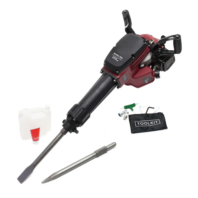 Martillo demoledor perforador 2.5cv potencia de impacto 55j velocidad 1500 impactos/min 2 cinceles