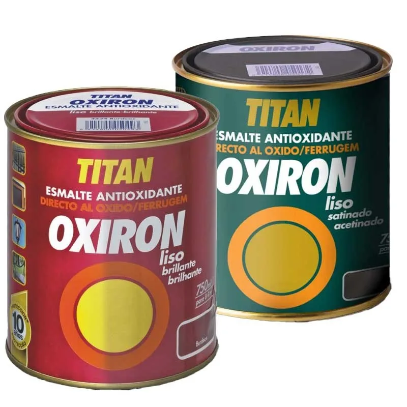 Esmalte antioxidante oxiron liso brillante marca titan