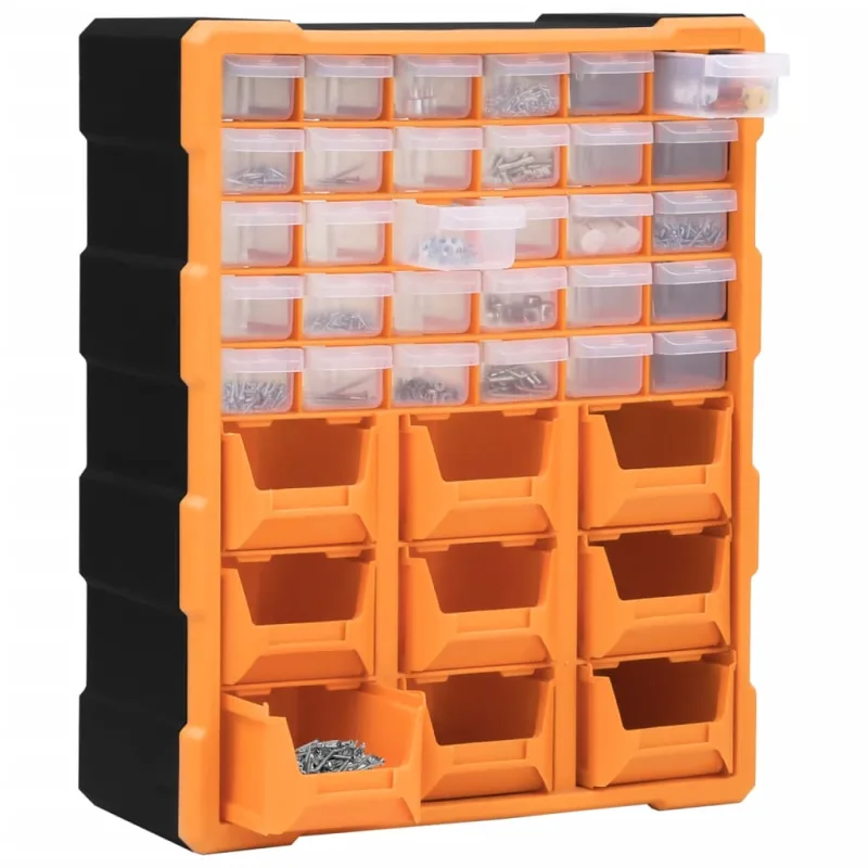 Organizador multicajones con 39 cajones 38x16x47 cm - comfortxl