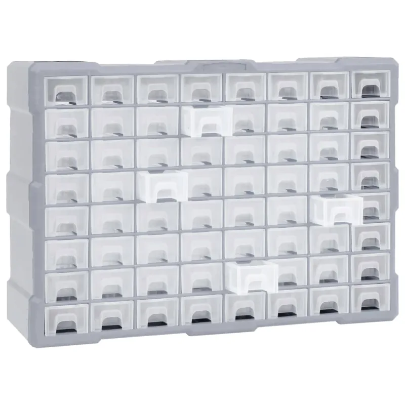 Organizador multicajones con 64 cajones 52x16x37,5 cm - comfortxl