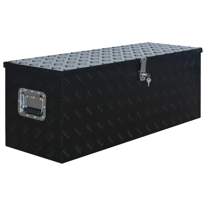 Caja de aluminio 1085x370x400 mm negra - comfortxl