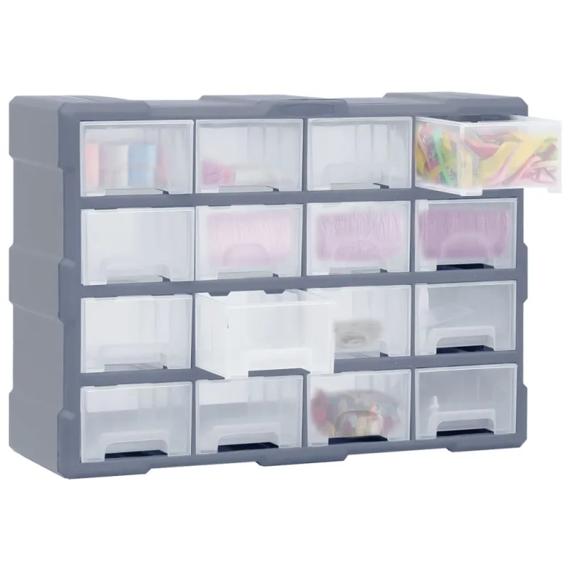 Organizador multicajones con 16 cajones medianos 52x16x37 cm - comfortxl