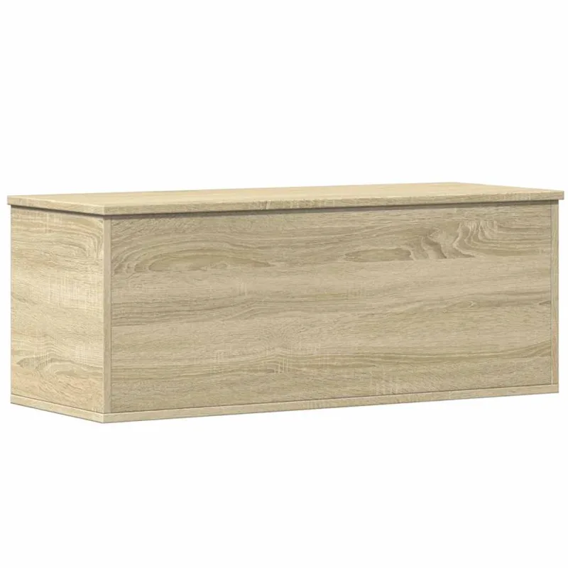 Caja de almacenaje madera ingeniería roble sonoma 90x35x35 cm